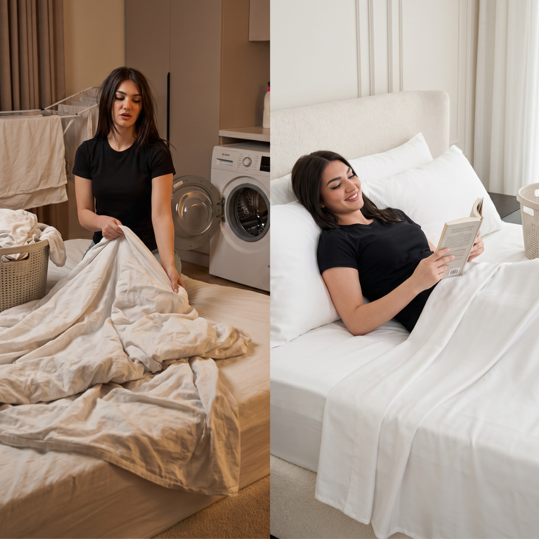 Menos lavado, la misma cama fresca