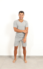 Grey Short Sleeve Bamboo Pyjamas - CozyOnCozy