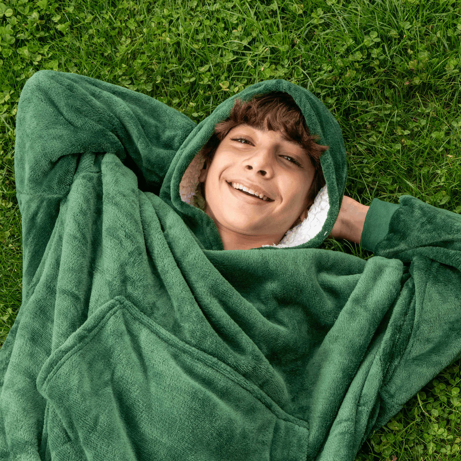 Tween Green Hoodie - CozyOnCozy